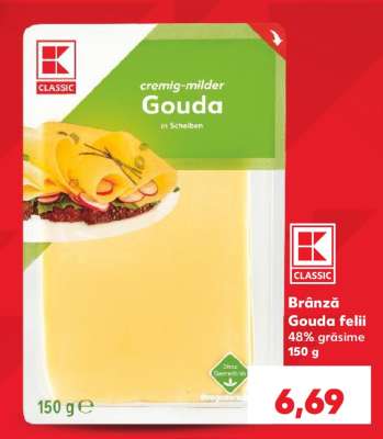 Brânză Gouda felii