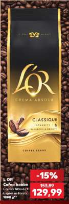 L'OR Cafea boabe Crema Absolu Classique