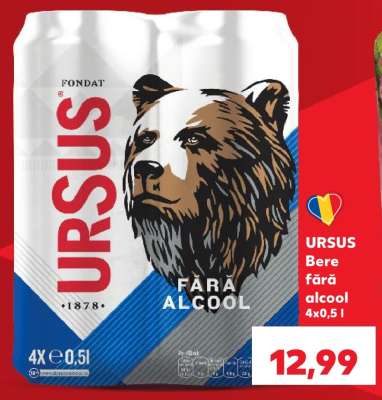URSUS Bere fără alcool 4x0,5 l