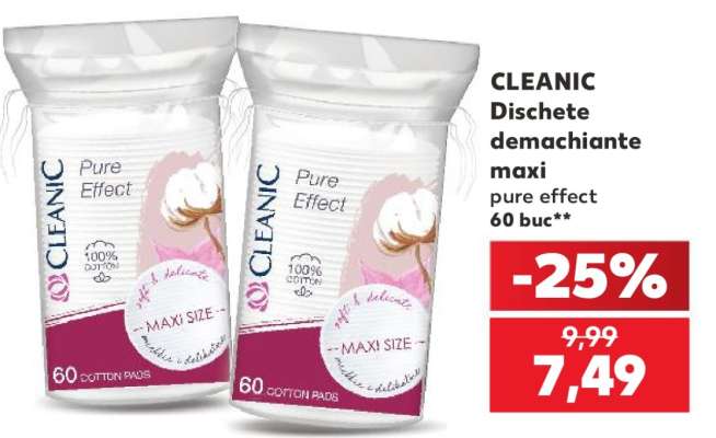 CLEANIC Dischete demachiante maxi
