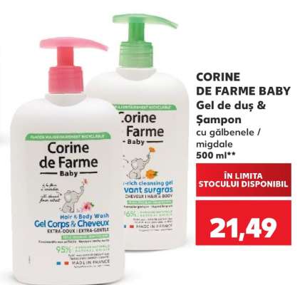 CORINE DE FARME BABY Gel de duș & Șampon