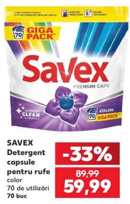 SAVEX Detergent capsule pentru rufe