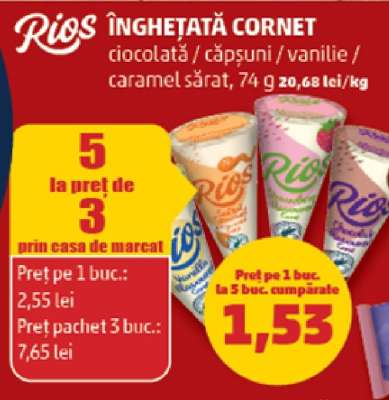 Înghețată Cornet Rios
