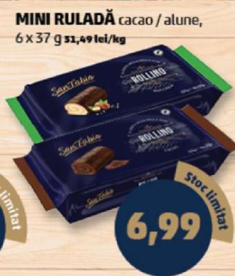 MINI RULADĂ cacao / alune
