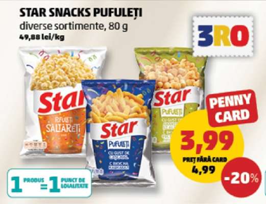 STAR SNACKS PUFULEȚI