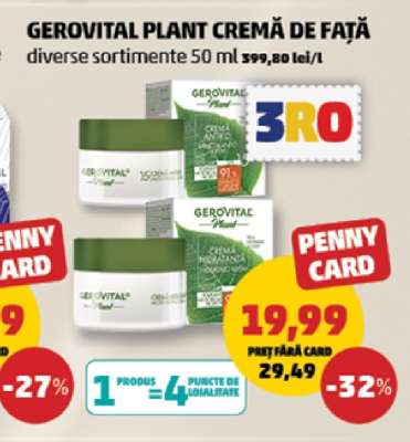GEROVITAL PLANT CREMĂ DE FAȚĂ