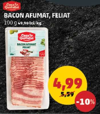 Bacon afumat feliat