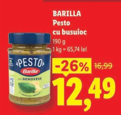 BARILLA Pesto cu busuioc