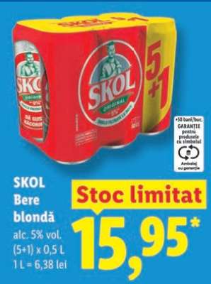 SKOL Bere blondă
