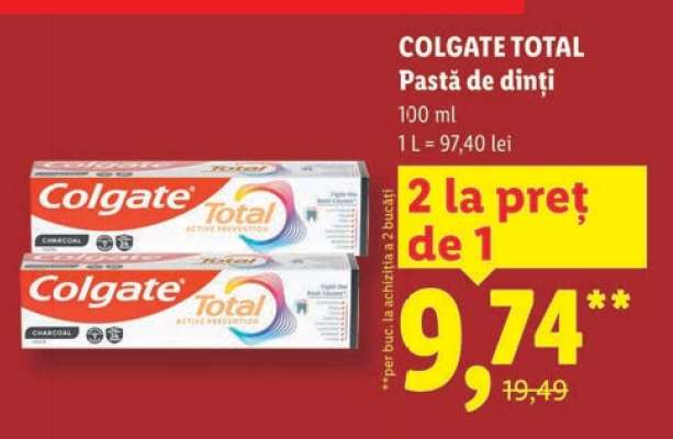COLGATE TOTAL Pastă de dinți