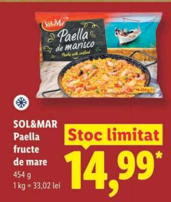SOL&MAR Paella fructe de mare