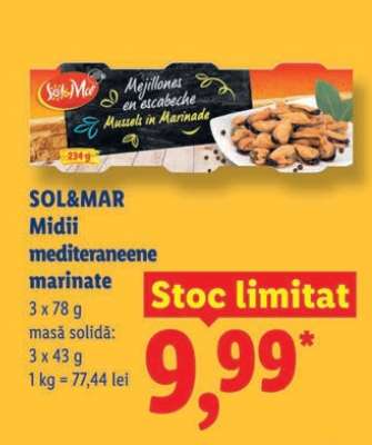 SOL&MAR Midii mediteraneene marinate