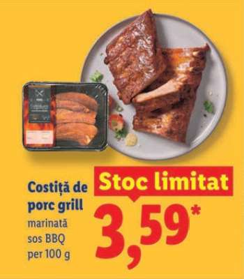 Costiță de porc grill