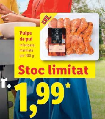 Pulpe de pui inferioare marinate