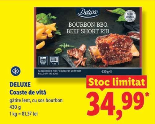 DELUXE Coaste de vită