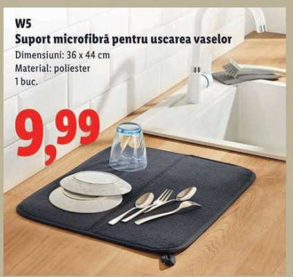 W5 Suport microfibră pentru uscarea vaselor
