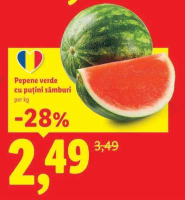 Pepene verde cu puțini sâmburi