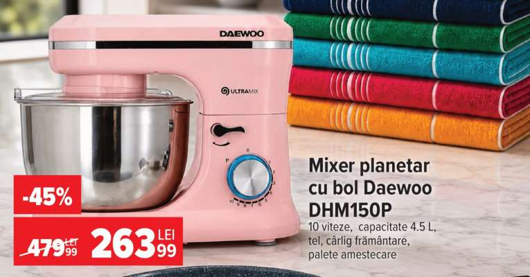 Mixer planetar cu bol Daewoo DHM150P