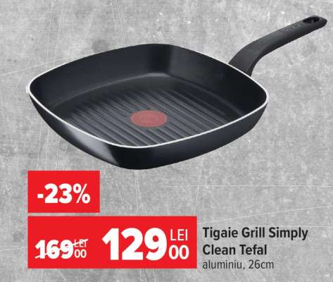 Tigaie grill Simply Clean Tefal