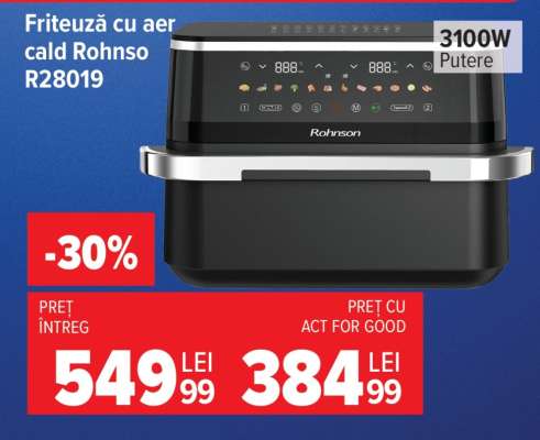 Friteuză cu aer cald Rohnso R28019