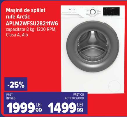 Mașină de spălat rufe Arctic APLM2WFSU28211WG