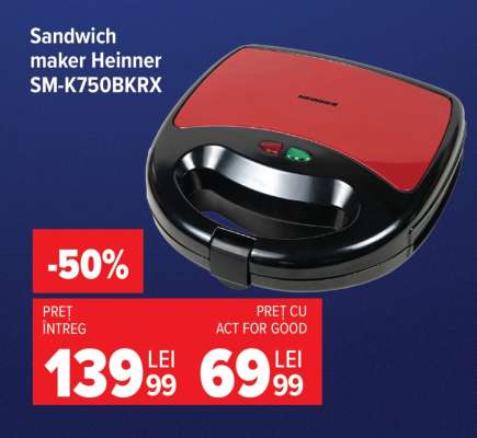Sandwich maker Heinner SM-K750BKRX