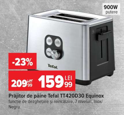 Prăjitor de pâine Tefal TT420D30 Equinox