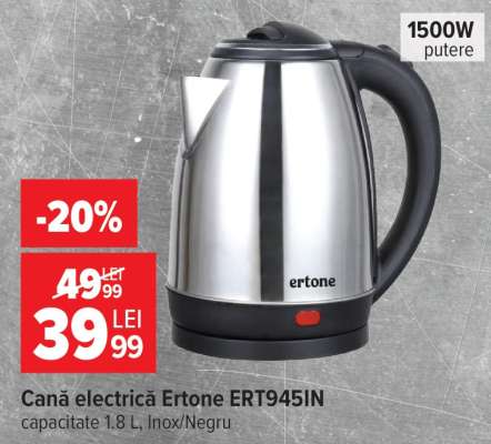 Cană electrică Ertone ERT945IN