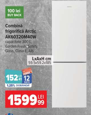 Combină frigorifică Arctic AK60320M40W