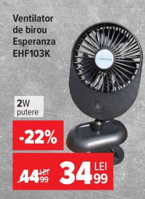 Ventilator de birou Esperanza EHF103K
