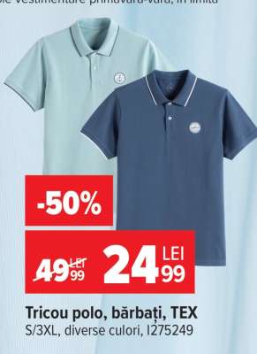 Tricou polo, bărbați, TEX