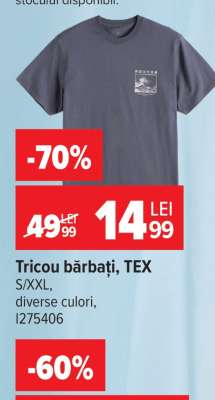 Tricou bărbați, TEX