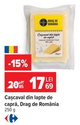 Cașcaval din lapte de capră Drag de România