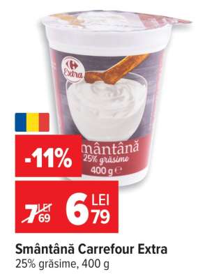Smântână Carrefour Extra