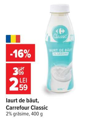 Iaurt de băut Carrefour Classic