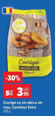 Covrigi cu vin alb/cu vin roșu, Carrefour Extra