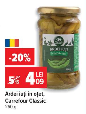 Ardei iuți în oțet, Carrefour Classic