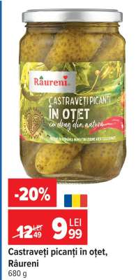 Castraveți picanți în oțet, Râureni
