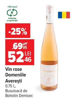Vin rose Domeniile Averești