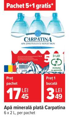 Apă minerală plată, Carpatina