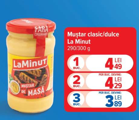 Muștar clasic/dulce La Minut