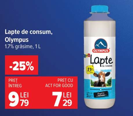 Lapte de consum, Olympus