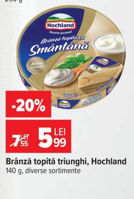 Brânză topită triunghi Hochland