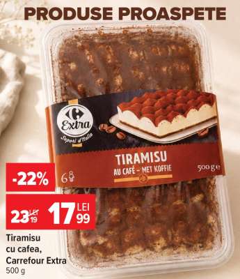 Tiramisu cu cafea Carrefour Extra