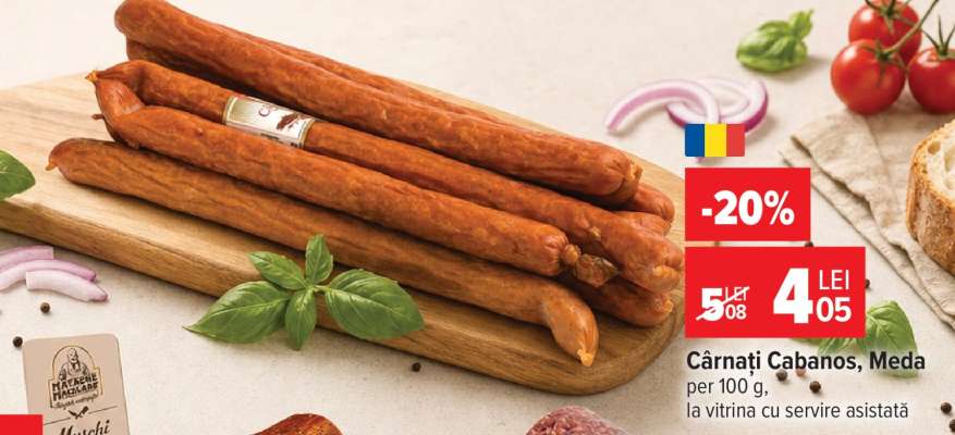 Cârnați cabanos, Meda