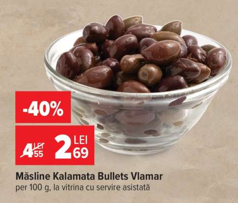 Măsline Kalamata bullets Vlamar