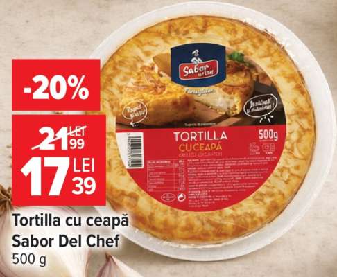 Tortilla cu ceapă Sabor Del Chef