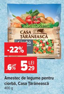 Amestec de legume pentru ciorbă Casa Țărănească
