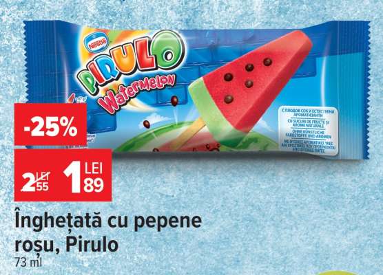 Înghețată cu pepene roșu, Pirulo