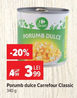 Porumb dulce Carrefour Classic